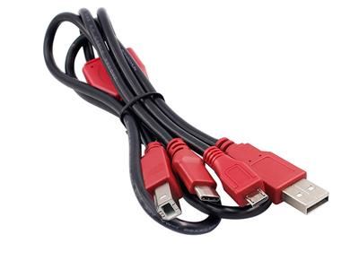  USB Kabel A zu TYPE C und USB B und MICO 